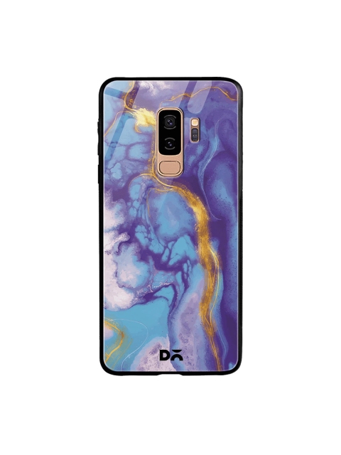 

DailyObjects Blue & Gold-Toned Marble Thunder Samsung Galaxy S9 Plus Glass Case