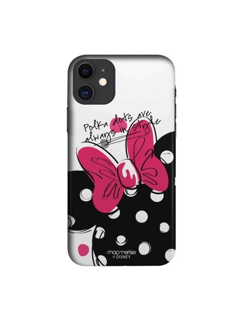 

macmerise White & Black Polka Minnie iPhone 11 Mobile Case
