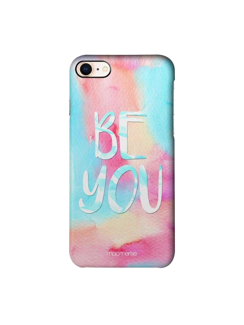

macmerise Turquoise Blue & Pink Be You iPhone 8 Case