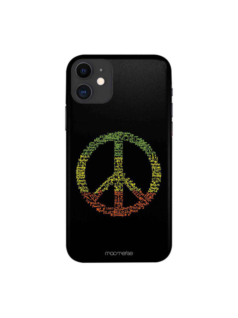 

macmerise Black & Green Symbol Of Peace iPhone 11 Case