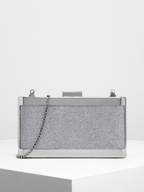 

CHARLES & KEITH Women Grey Textured Sling Bag