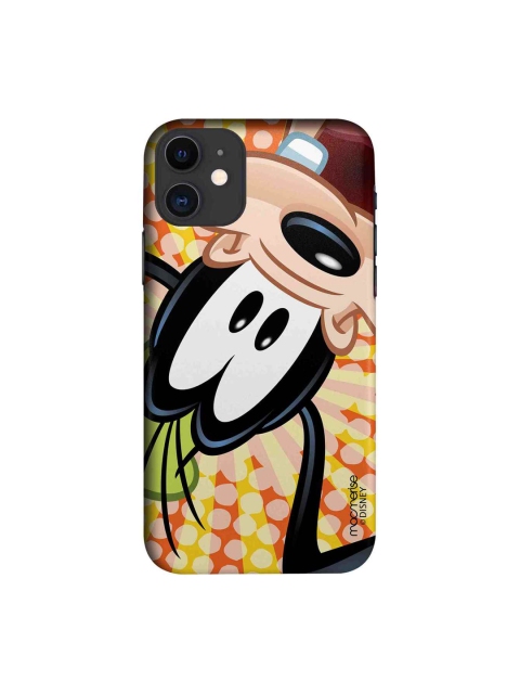 

macmerise Beige & Black Goofy Upside Down Printed iPhone 11 Case