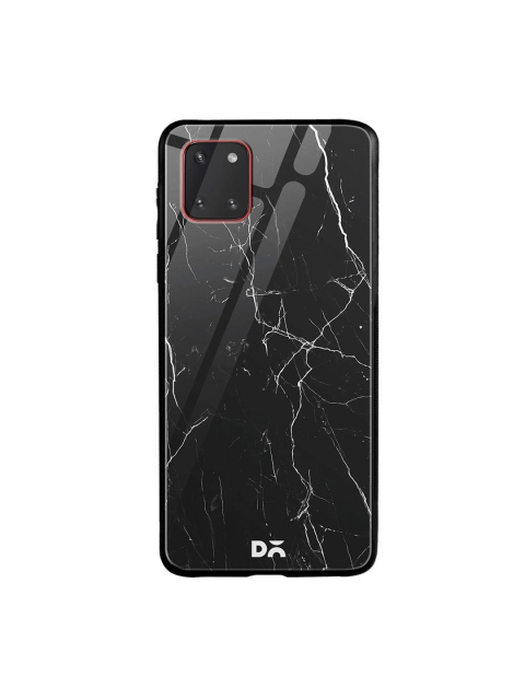 

DailyObjects Black Marble Samsung Galaxy Note 10 Lite Glass Case Cover, Multi