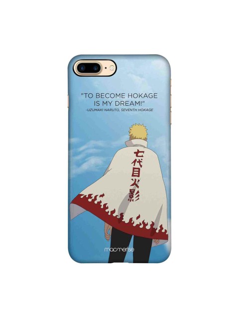 

macmerise Black & White 7th Hokage Printed iPhone 8 Plus Case, Blue