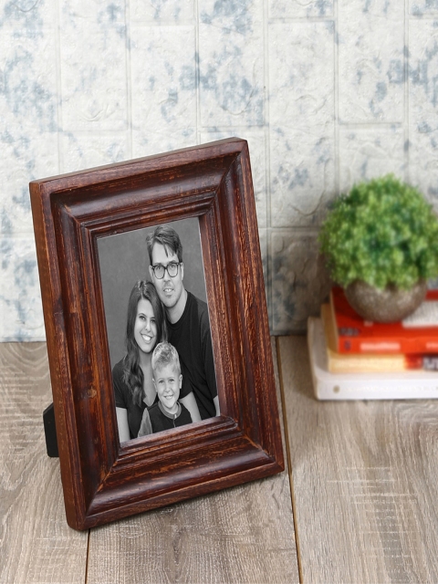 

CRAYTON Brown Solid Natural Wooden Table-Top Photo Frame