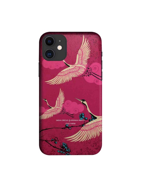 

macmerise Pink & Yellow Flying Flamingoes iPhone 11 Case