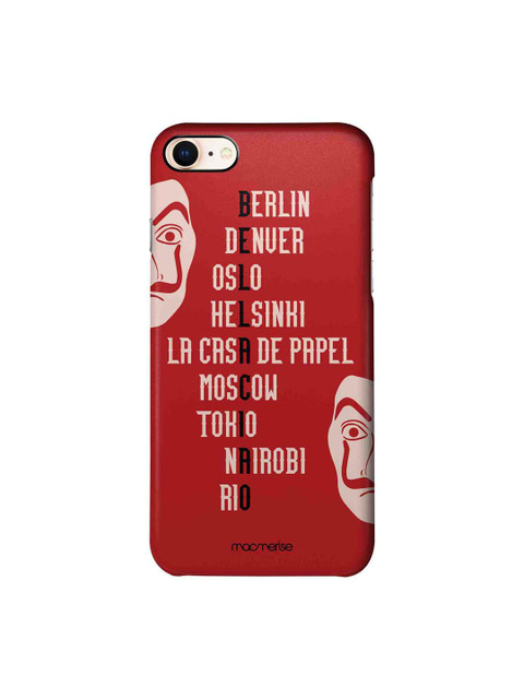 

macmerise Red & Grey The Heist Squad iPhone 8 Mobile Case