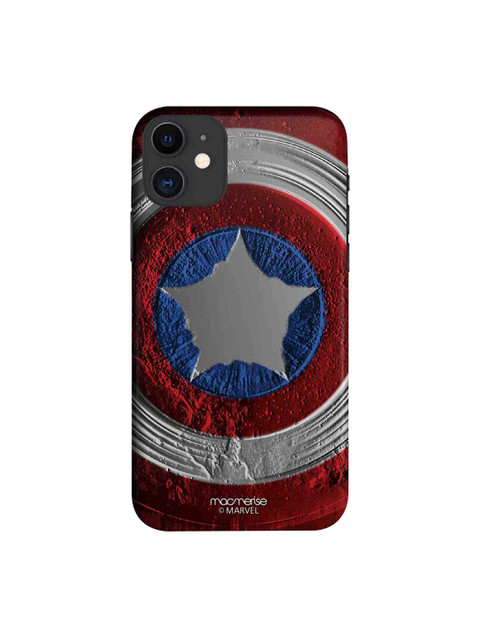 

macmerise Red & Grey Stoned Shield iPhone 11 Case