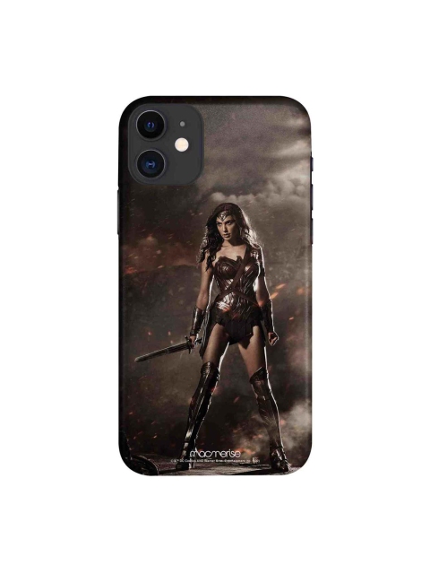 macmerise Taupe & Black Lethal Wonderwoman Printed iPhone 11 Case