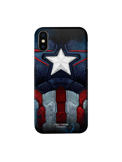 

macmerise Blue & Red Marvel iPhone X Case