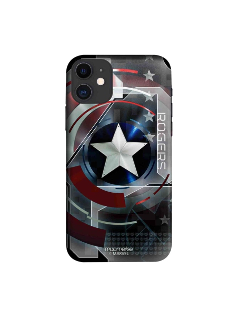 

macmerise Grey & Blue Captain America Rogers Printed iPhone 11 Case