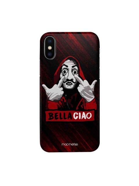 

macmerise Black & Red Bella Ciao iPhone XS Mobile Case