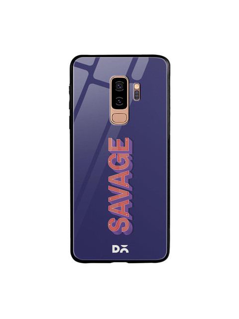

DailyObjects Navy Blue & Orange A Savage Samsung Galaxy S9 Plus Glass Case