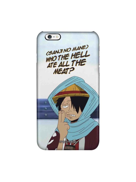 

macmerise Turquoise Blue & Black Sanji D Luffy iPhone 6 Plus Case