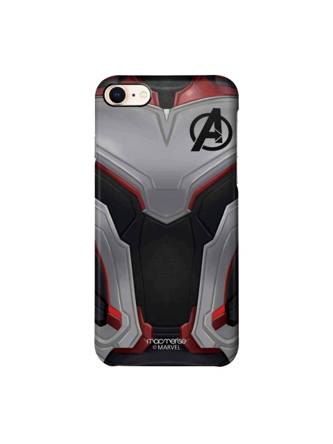 

macmerise Grey & Black Suit Up Captain Marvel Printed iPhone 8 Case