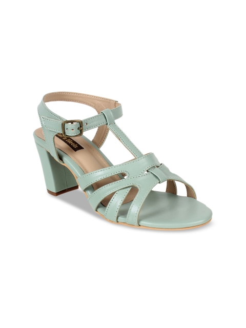 

Flat n Heels Women Sea Green Solid Block Heels