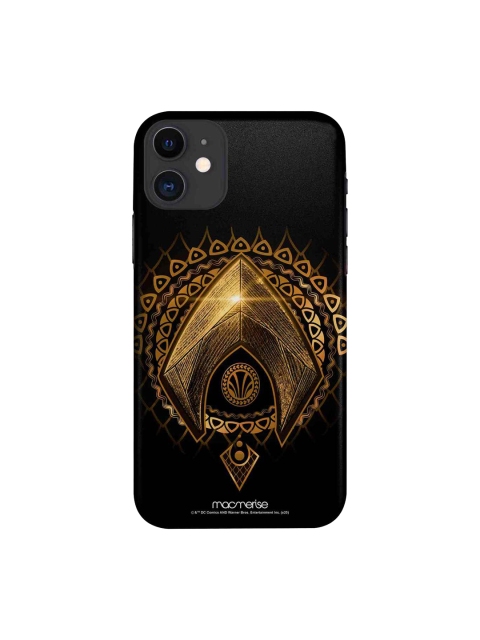 

macmerise Blue & Brown Aquaman Logo iPhone 11 Case, Black