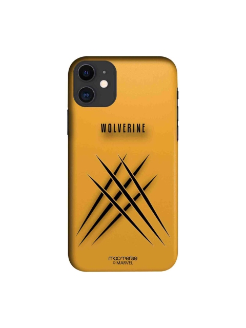 

macmerise Yellow & Black Minimalistic Wolverine iPhone 11 Case