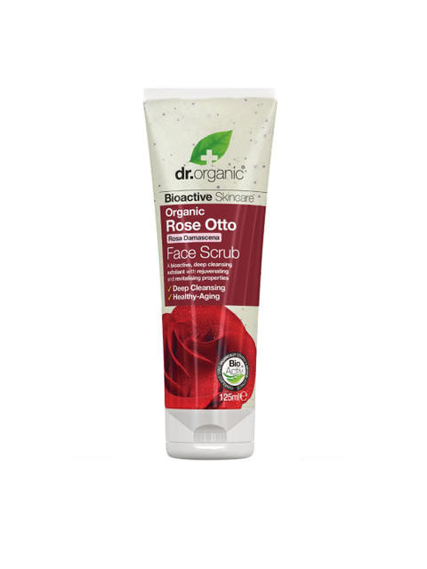 

dr.organic Rose Otto Face Scrub, 125ml