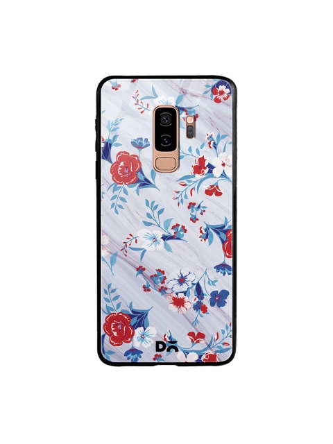 

DailyObjects Grey & Blue Marble Flowers Samsung Galaxy S9 Plus Glass Case