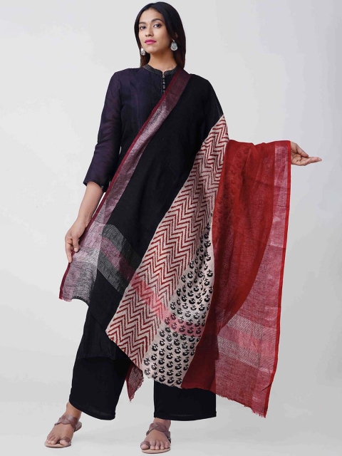 

Unnati Silks Multicoloured Printed Sustainable Dupatta, Multi