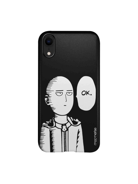 

macmerise Black & White Saitama Not Impressed Printed iPhone XR Case