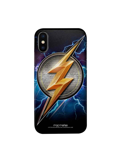 

macmerise Black & Blue Flash Storm Anti Slip Back iPhone X Case