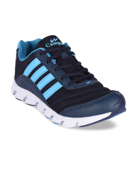 

Campus Women Blue Mesh Running Shoes