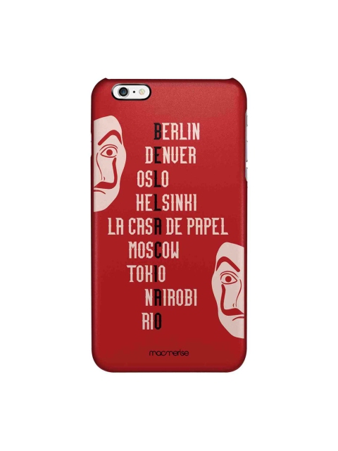 

macmerise Red & White The Heist Squad Printed iPhone 6 Plus Case Cover