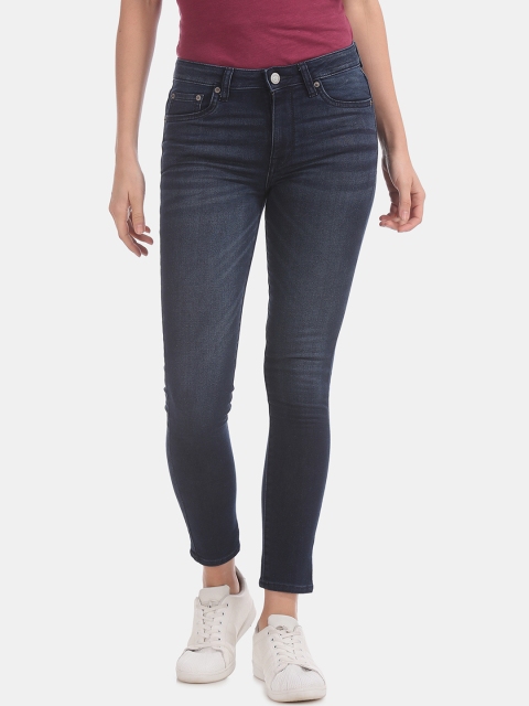 

Aeropostale Women Blue Slim Fit Low-Rise Clean Look Stretchable Jeans