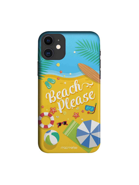 

macmerise Yellow & Turquoise Blue Beach Please Pro iPhone 11 Case