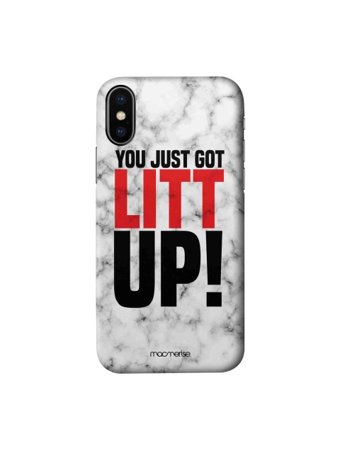 

macmerise White & Black Litt Up iPhone X Mobile Case