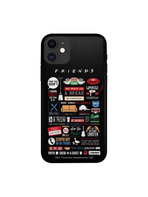 

macmerise Black & White Friends Infographic iPhone 11 Case