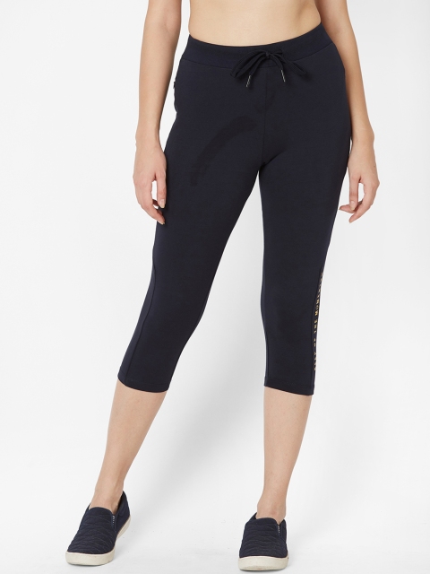 

Sweet Dreams Women Navy Blue Solid 3/4th Tights