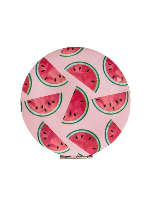 

Chumbak Unisex Pink & Red Watermelon Printed Feasts Compact Mirror