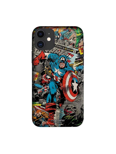 

macmerise Blue & Red Comic Captain America Printed iPhone 11 Mobile Case