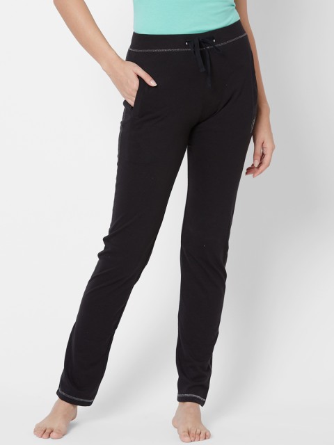 

Sweet Dreams Women Black Solid Pyjamas