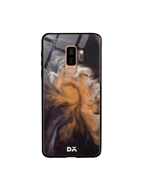 

DailyObjects Black & Orange Marble Galaxy Samsung Galaxy S9 Plus Glass Case