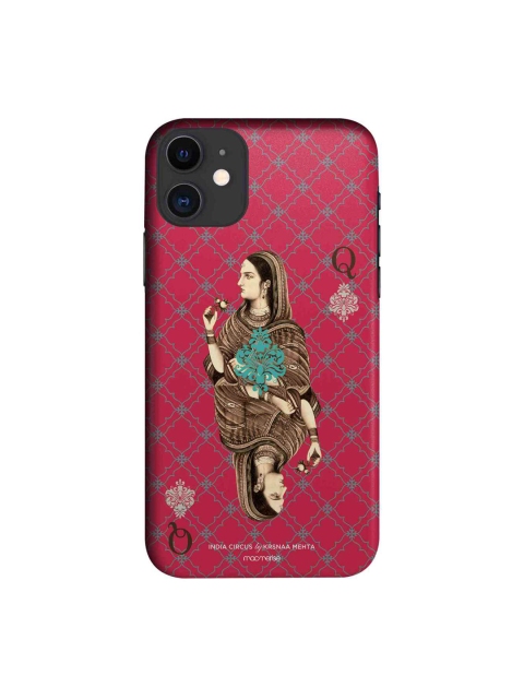 

macmerise Pink & Brown Ban Ja Rani Printed iPhone 11 Case