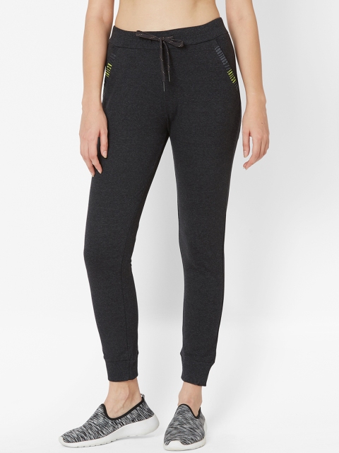 

Sweet Dreams Women Charcoal Grey Solid Slim-Fit Joggers