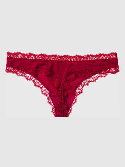 

La Senza Women Red Remix Ultrasoft Thongs 11164318-74Q6