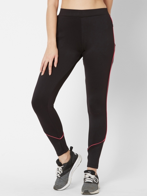 

Sweet Dreams Women Black Solid Slim-Fit Track Pants
