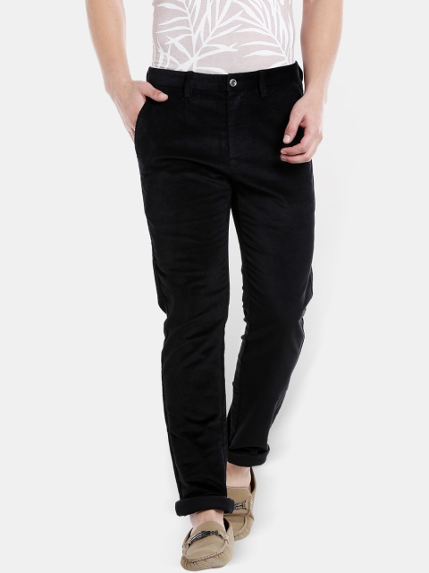 

Rex Straut Jeans Men Black Straight Fit Solid Regular Trousers