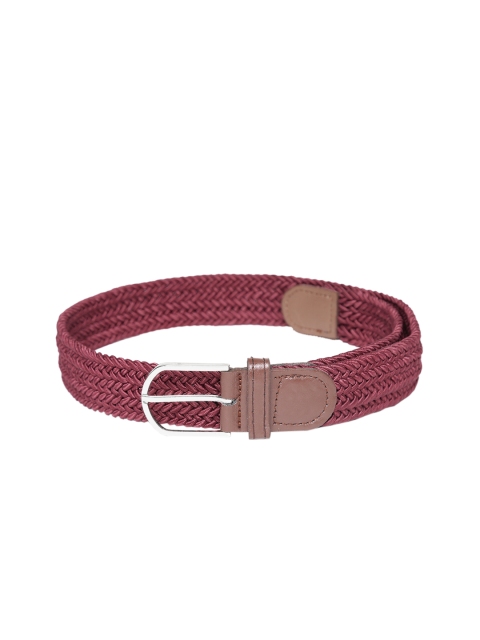 

Blueberry Men Burgundy Braided Belt