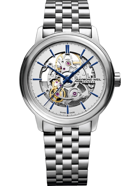 Raymond Weil Men Silver-Toned Maestro Analogue Watch 2215-ST-65001