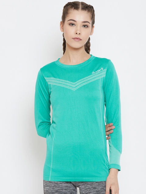 

C9 AIRWEAR Women Green Printed Round Neck T-shirt