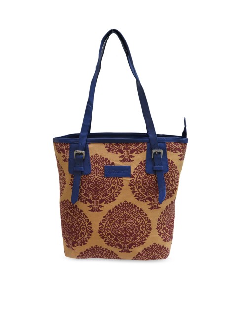 

Spice Art Beige & Brown Printed Tote Bag