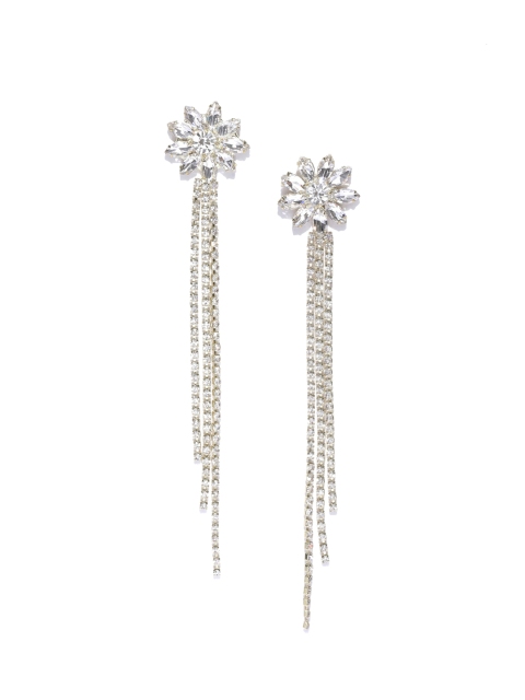 

Blueberry Gold-Plated & White Contemporary Drop Earrings