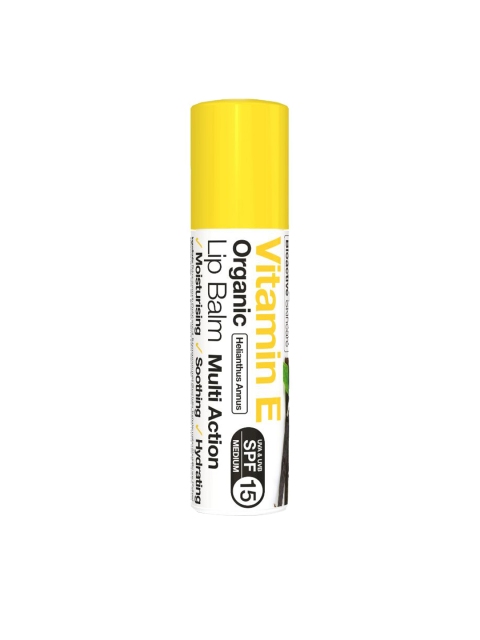 

dr.organic Adults Vitamin E SPF 15 Lip Balm 5.7ml, Yellow