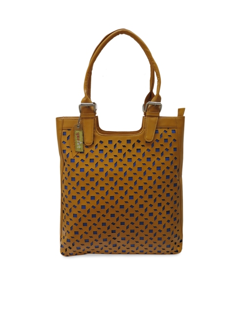 

Spice Art Mustard Yellow Textured Shoulder Bag